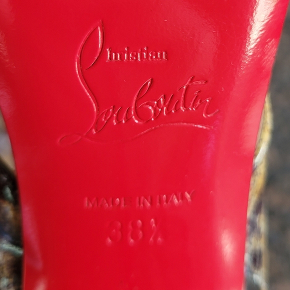 CHRISTIAN LOUBOUTIN Galata Heels 38 1/2 US 8 1/2 - Picture 7 of 12